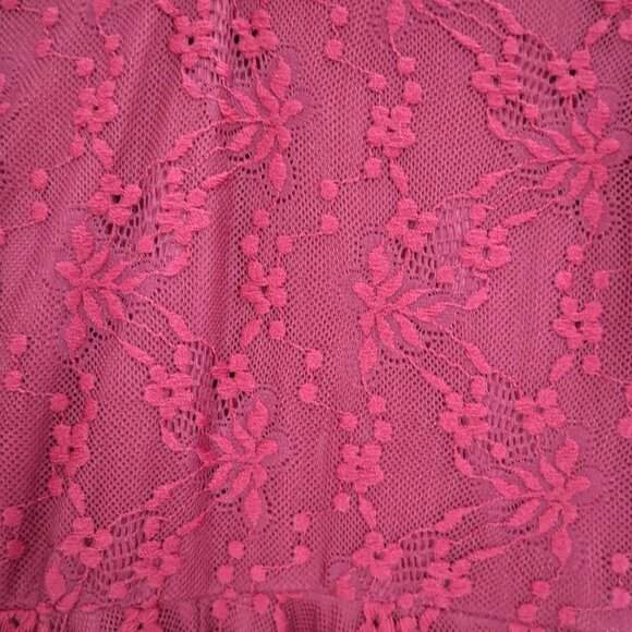 Altar'd State Lace Dress Womens M Burgundy Romantic Vintage-Inspired‎ Whimsigoth - Picture 8 of 11